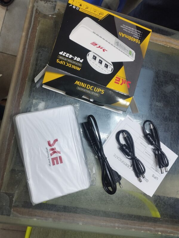 SKE POE 432P All in One Router UPS 10400Mah Update Edition 5V 9V 12V & PoE Support 15/24V